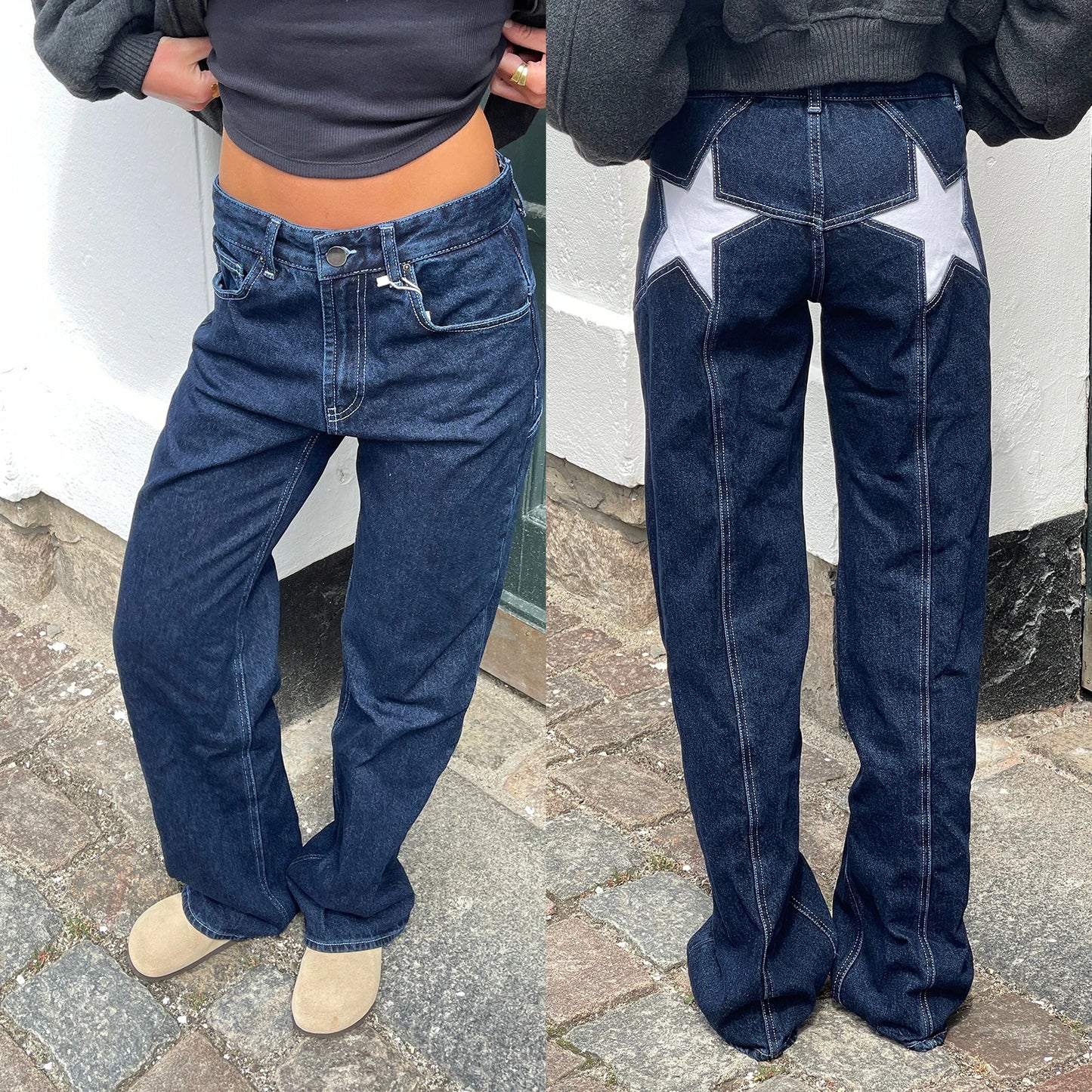 Star Loose Low Rise Denim Jeans