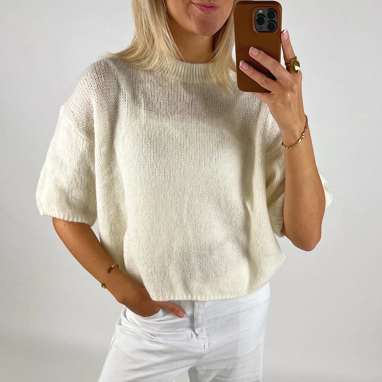 AYLA Short Sleeve Sweater