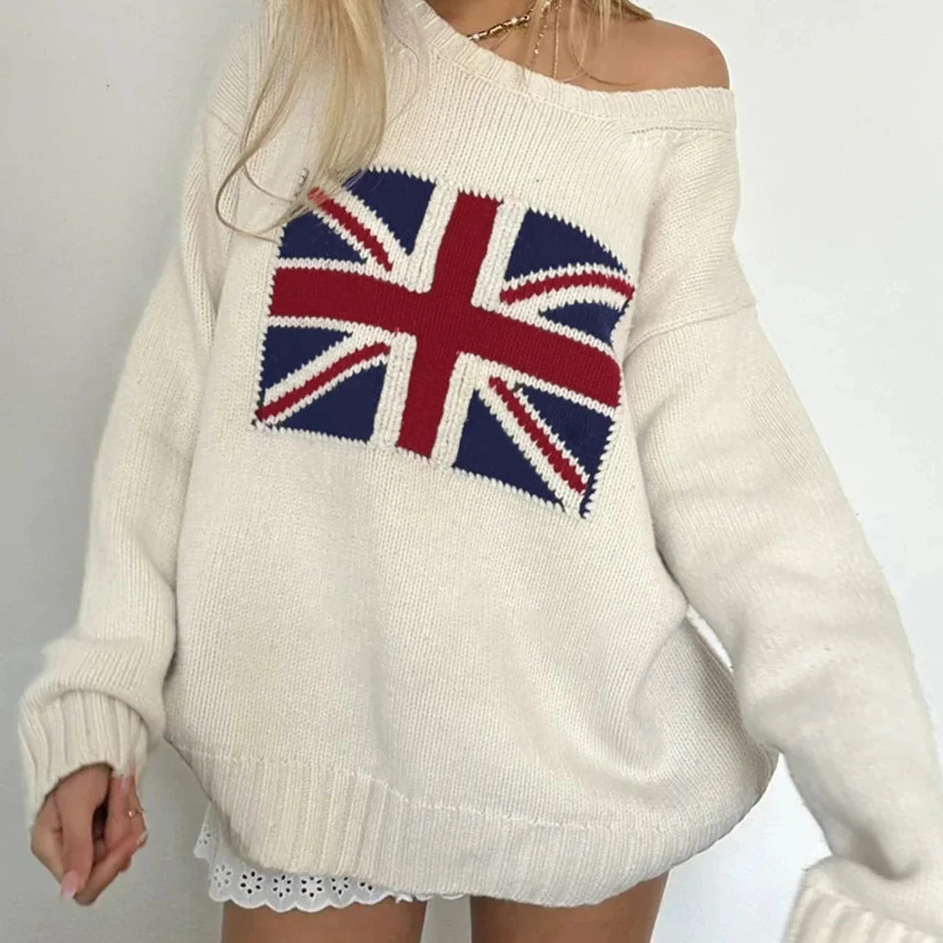 Loose Fit Knitted Sweater